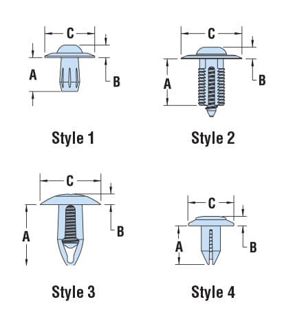 HEYClip™ Unscrewing Snap Rivets - Heyco