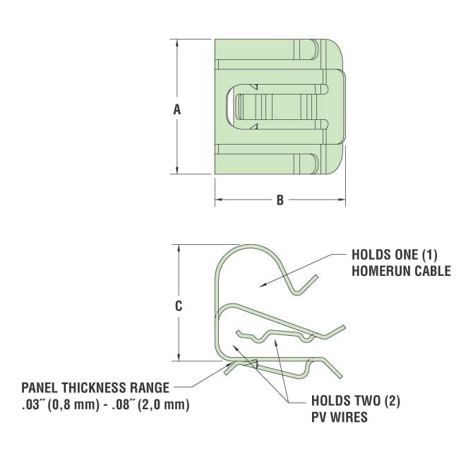 HEYClip™ SunRunner® PVHR Cable Clips - Heyco
