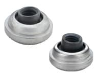 Deformed, floating lock nut in a self-clinching retainer