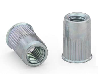 AETKS-M6-5.5ZI - Thin Head Knurled Round Body Threaded
