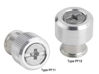PF12-M6-2 - Large knob, spring-loaded – Types PF11 and PF12 PF12-M6-2 - Large knob, spring-loaded – Types PF11 and PF12