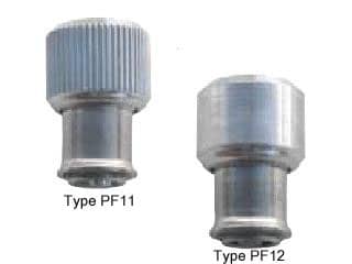 PF11-632-0BL - Large knob, spring-loaded – Types PF11 and