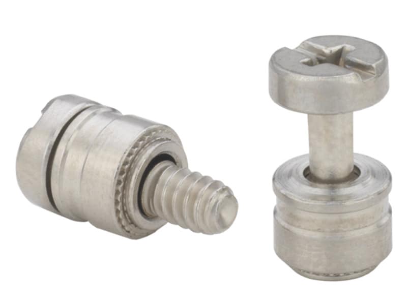 Springless screw in a self-clinching retainer