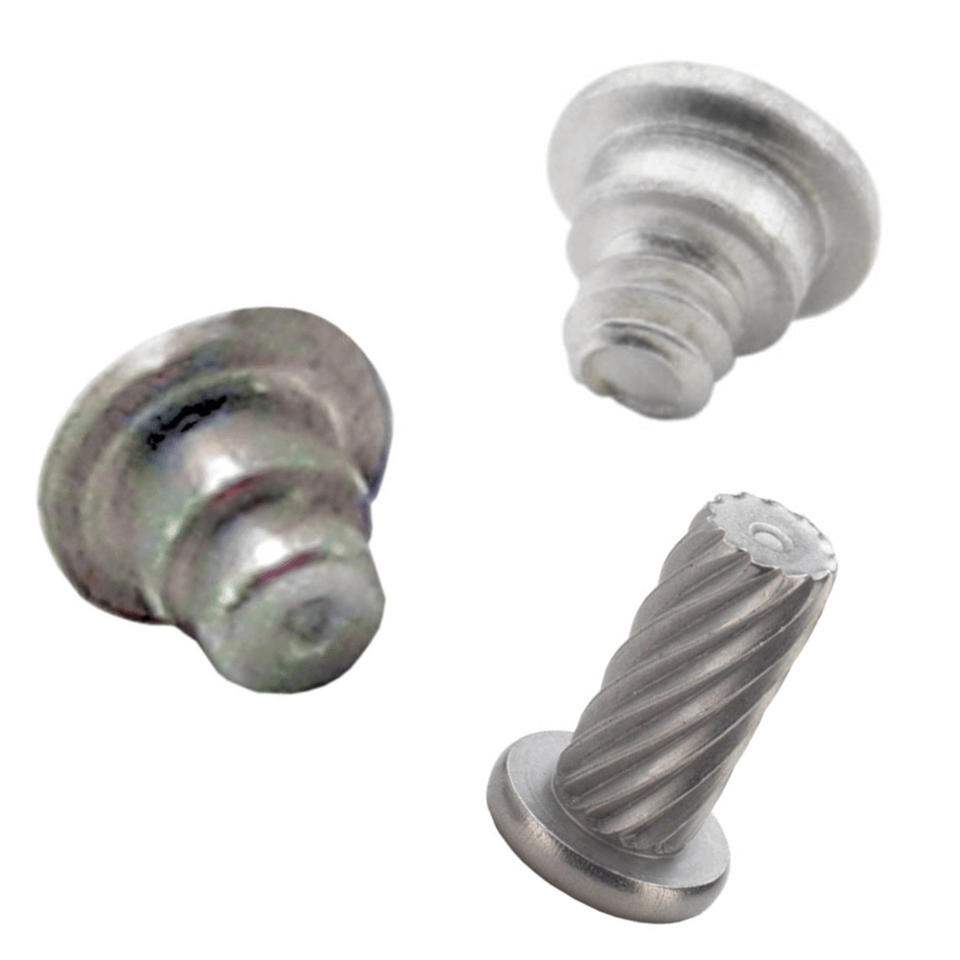 A TACKPIN®, TACKSCREW®, and TACKSERT® fastener cover many versatile applications that ordinarily would use a screw